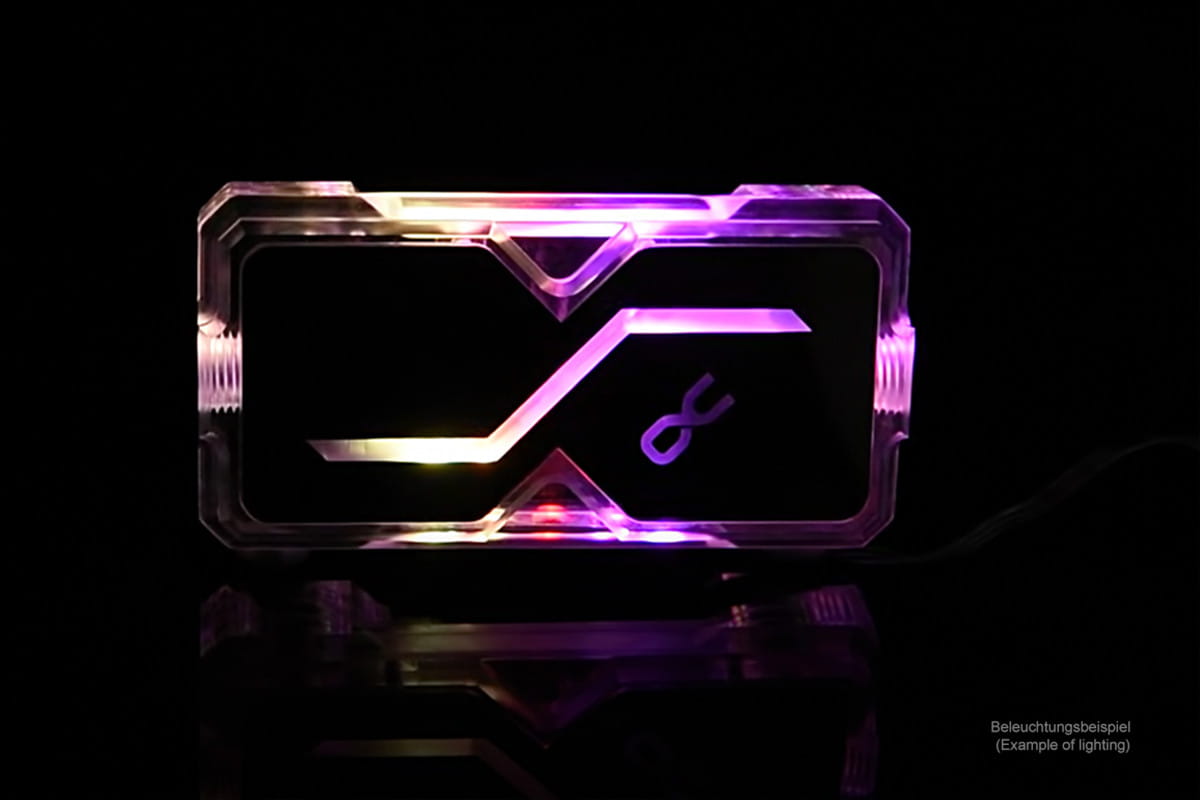 Alphacool GPX SLI Connector Dual - Acryl - Addressable RGB - 3 PCI-E Space