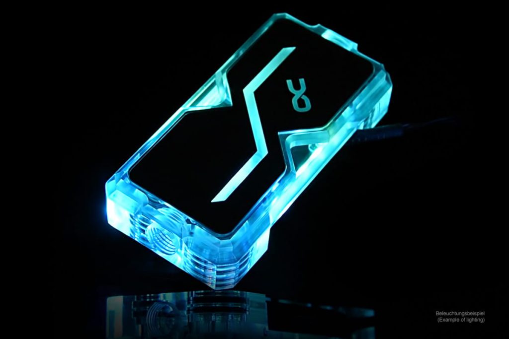 Alphacool GPX SLI Connector Dual - Acryl - Addressable RGB - 3 PCI-E Space