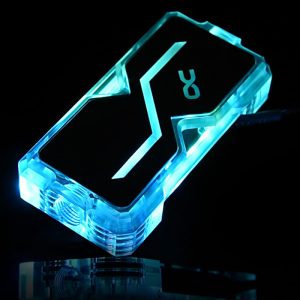 Alphacool GPX SLI Connector Dual - Acryl - Addressable RGB - 3 PCI-E Space