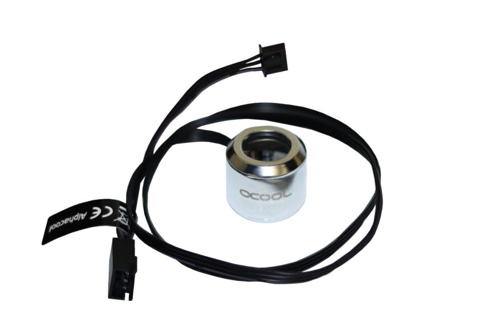 Alphacool Aurora HardTube LED ring 13mm chrome - Digital RGB