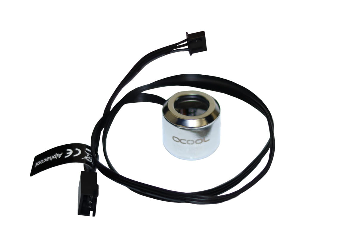 Alphacool Aurora HardTube LED ring 13mm chrome - Digital RGB