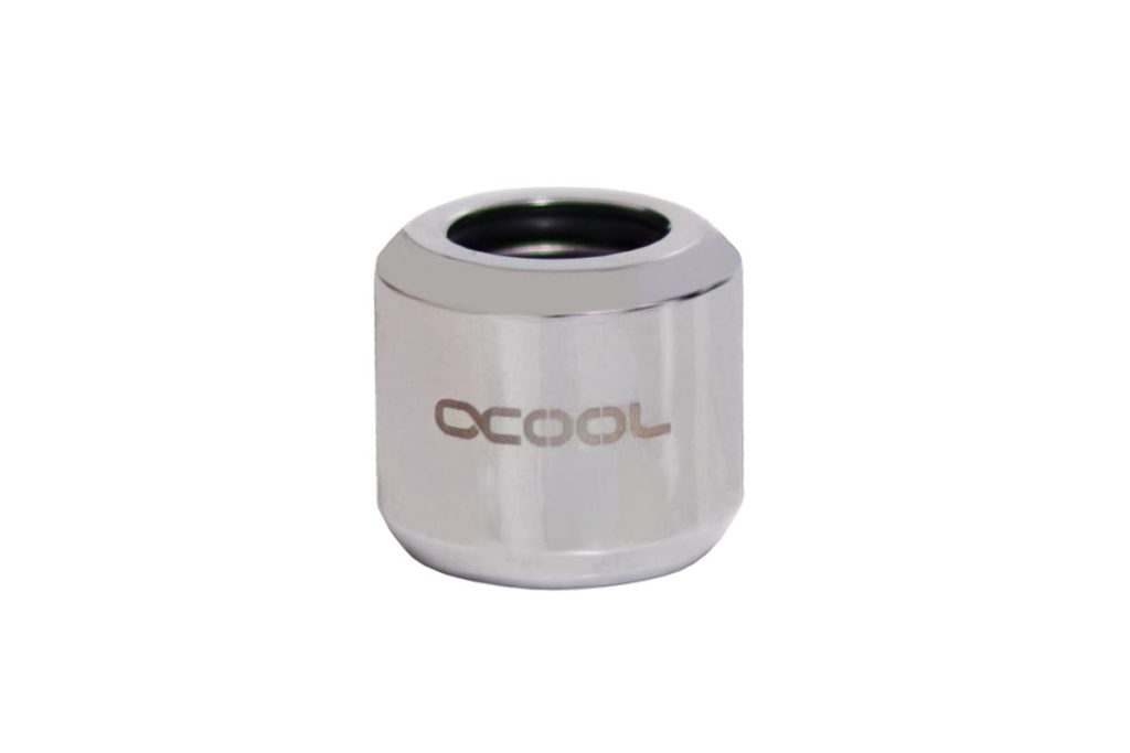 Alphacool Aurora HardTube LED ring 13mm chrome - Digital RGB