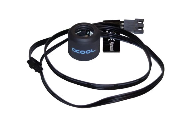 Alphacool Aurora HardTube LED ring 13mm deep black – Digital RGB