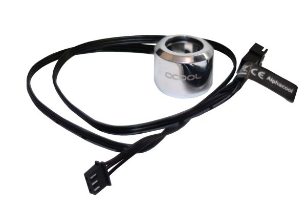 Alphacool Aurora HardTube LED ring 16mm chrome – Digital RGB
