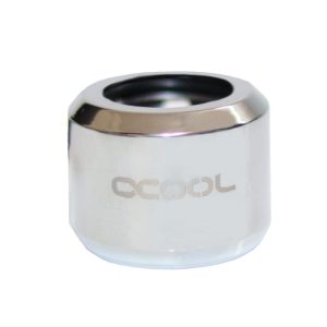 Alphacool Aurora HardTube LED ring 16mm chrome - Digital RGB