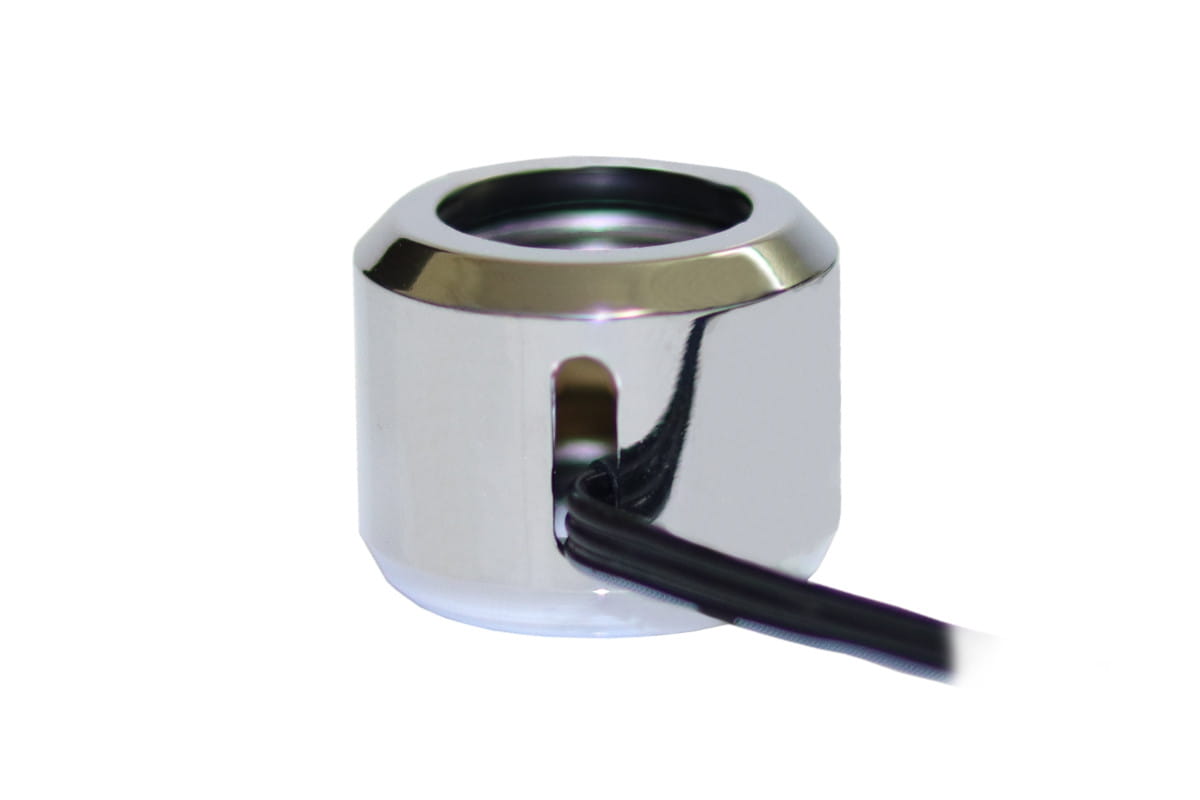 Alphacool Aurora HardTube LED ring 16mm chrome - Digital RGB