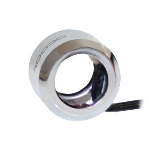 Alphacool Aurora HardTube LED ring 16mm chrome - Digital RGB