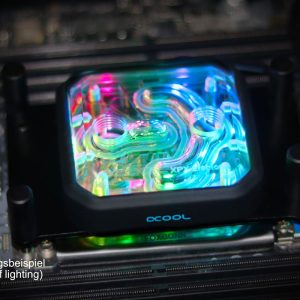 Alphacool Aurora XPX Digital RGB frame - black