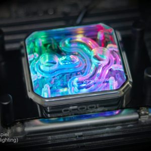 Alphacool Aurora XPX Digital RGB frame - chrome