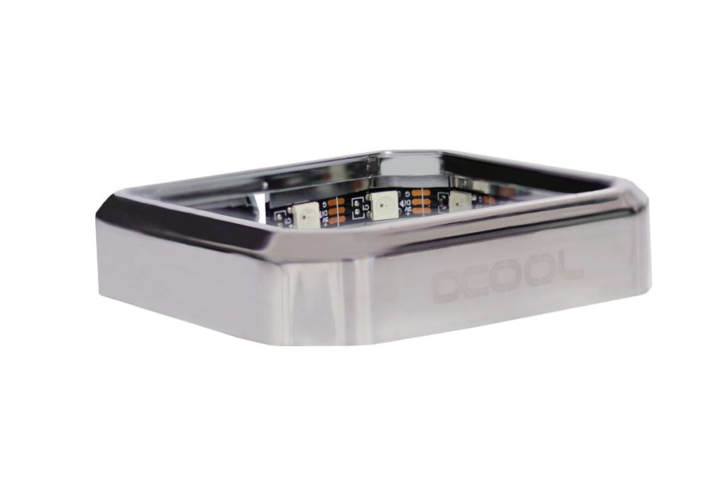 Alphacool Aurora XPX Digital RGB frame - chrome