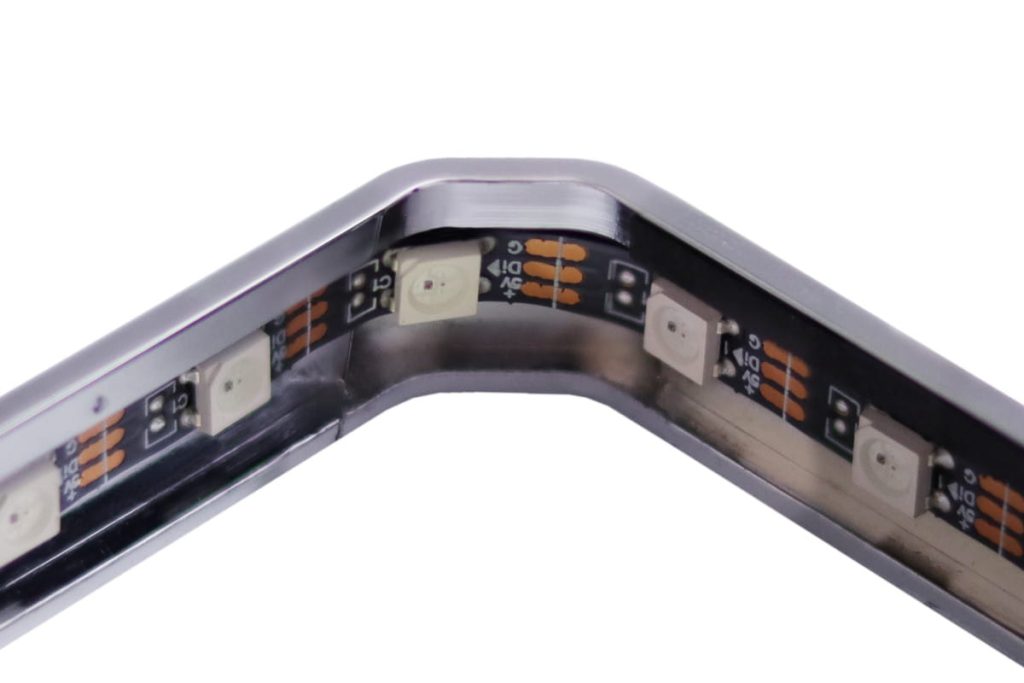 Alphacool Aurora XPX Digital RGB frame - chrome