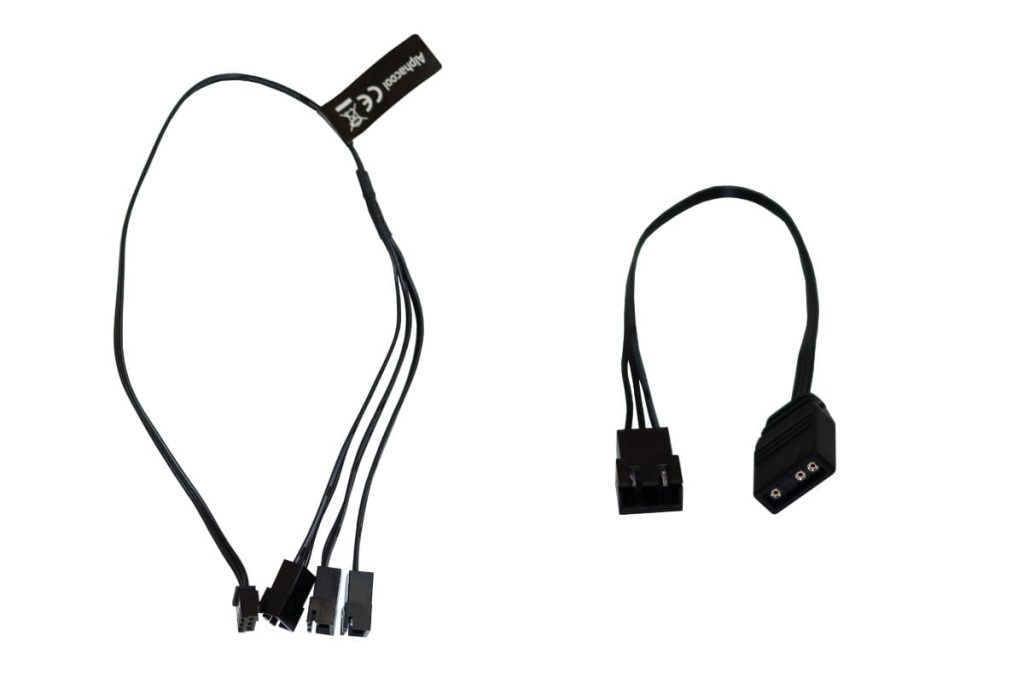 Alphacool Digital RGB LED y-cable 3-times with JST male connector 30cm - black : image 1