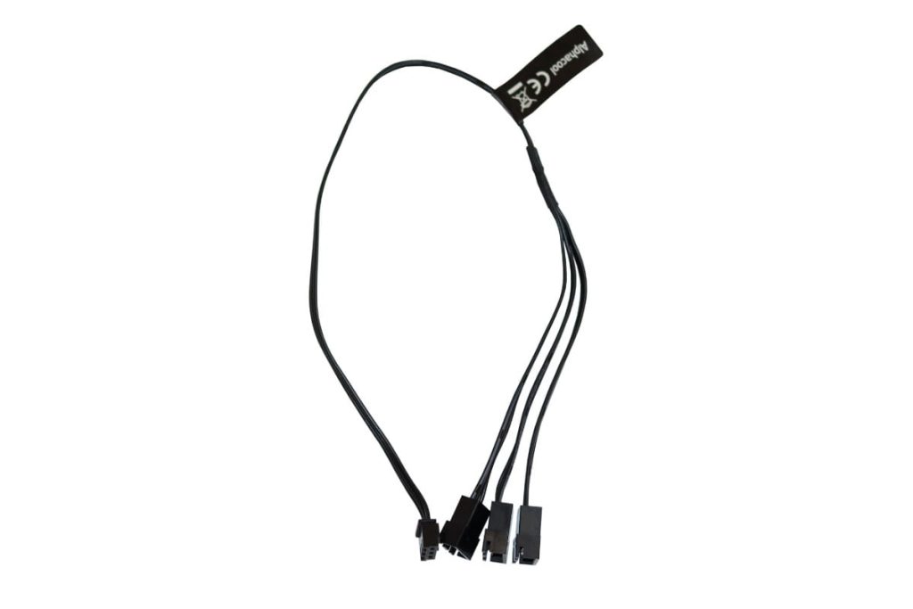 Alphacool Digital RGB LED y-cable 3-times with JST male connector 30cm - black : image 2