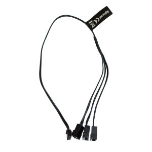 Alphacool Digital RGB LED y-cable 3-times with JST male connector 30cm - black : image 2
