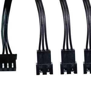 Alphacool Digital RGB LED y-cable 3-times with JST male connector 30cm - black : image 3