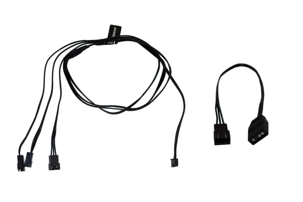 Alphacool Digital RGB LED y-cable 3-times with JST male connector 60cm - black