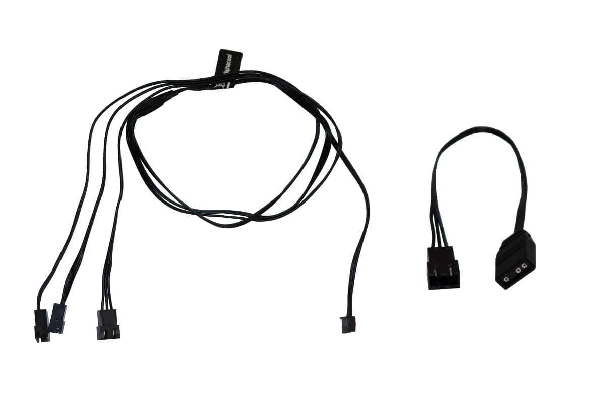 Alphacool Digital RGB LED y-cable 3-times with JST male connector 60cm - black