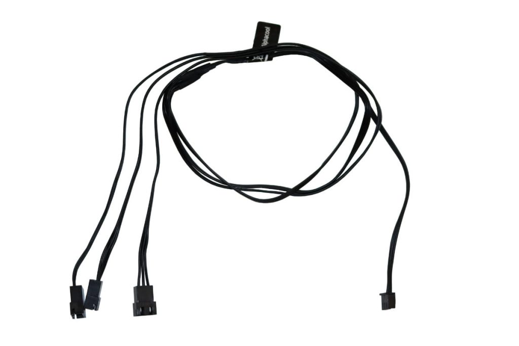 Alphacool Digital RGB LED y-cable 3-times with JST male connector 60cm - black