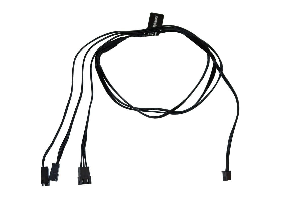 Alphacool Digital RGB LED y-cable 3-times with JST male connector 60cm - black