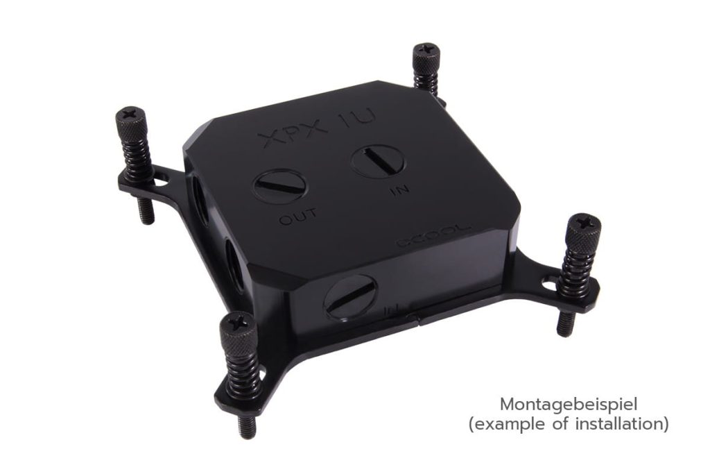 Alphacool Eisblock XPX 1U - Black Acetal Version