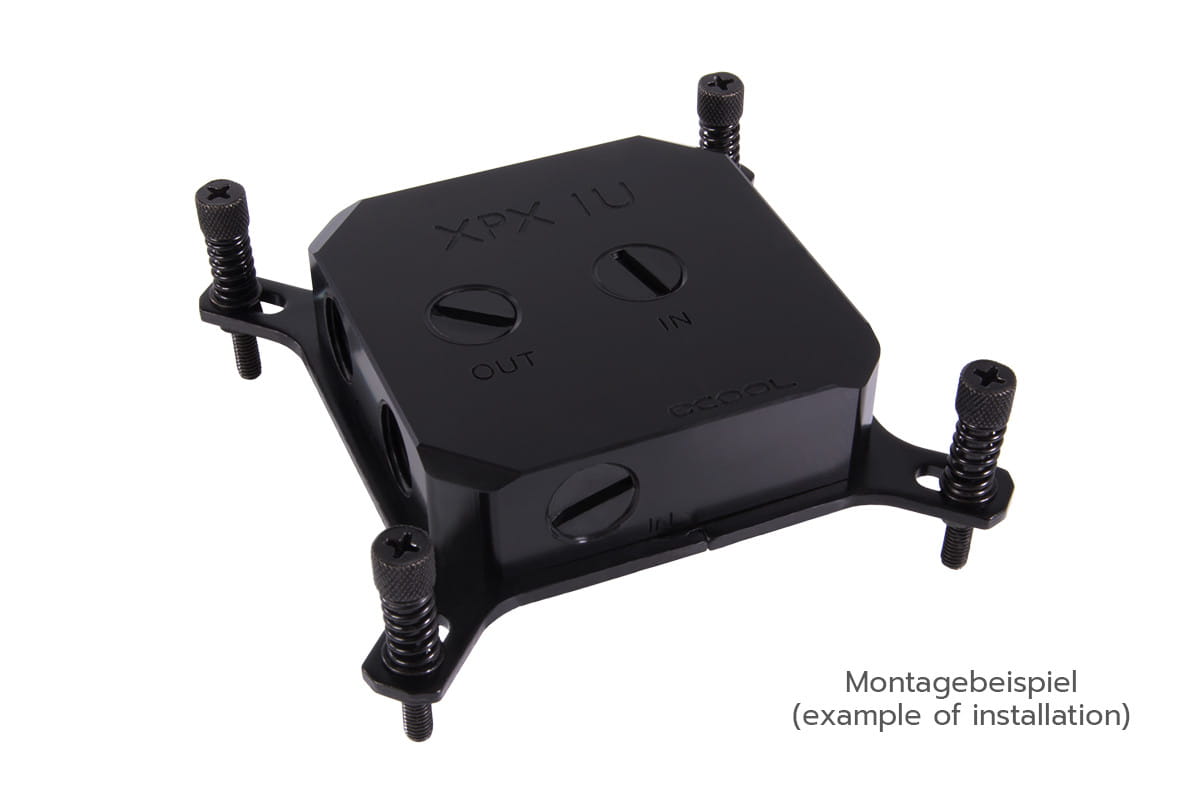 Alphacool Eisblock XPX 1U - Black Acetal Version