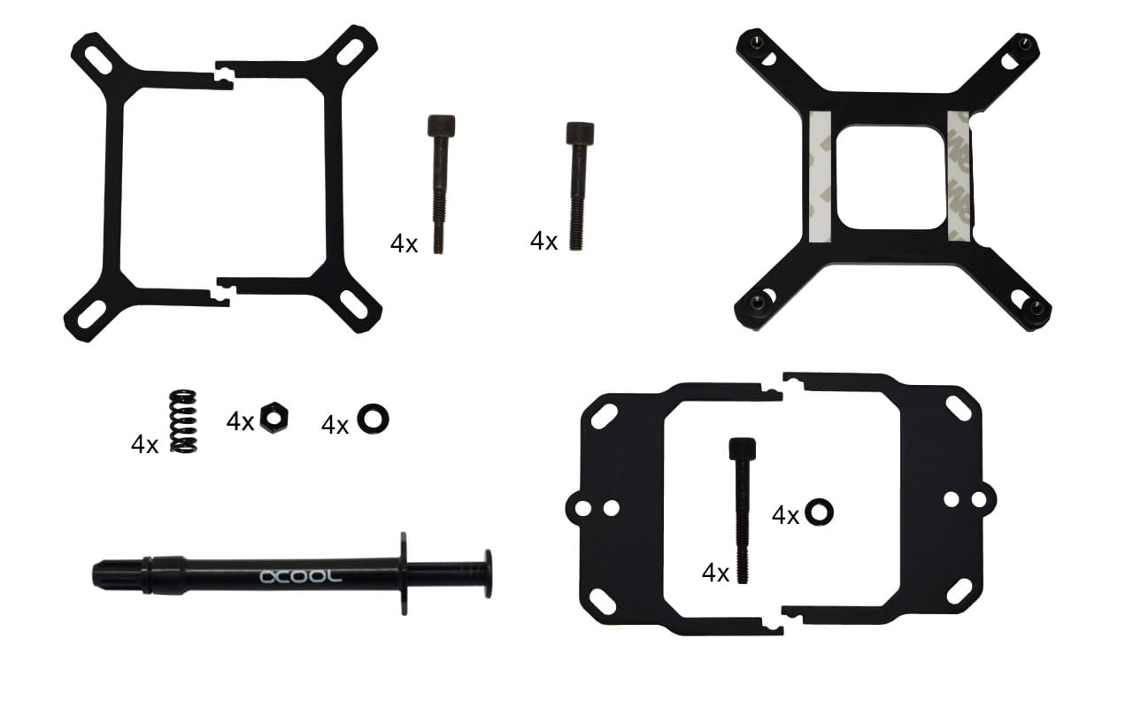 Alphacool Eisblock XPX 1U - Black Acetal Version