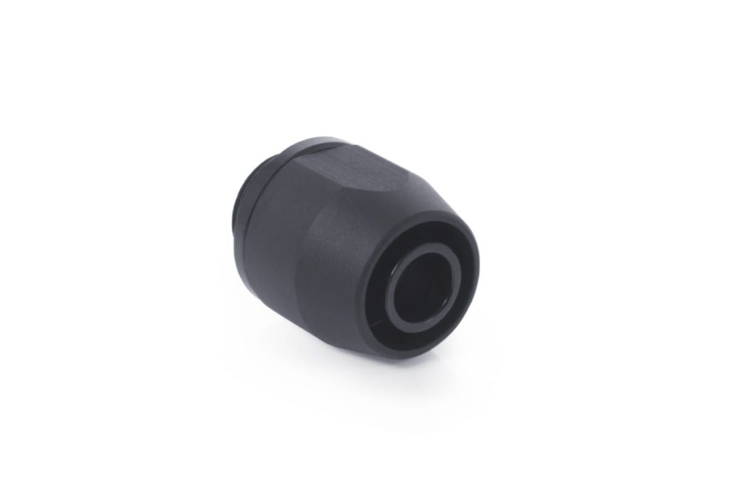Alphacool HF compression Fitting TPV Metall - 12,7/7,6mm Straight - Black - 6pcs Kit