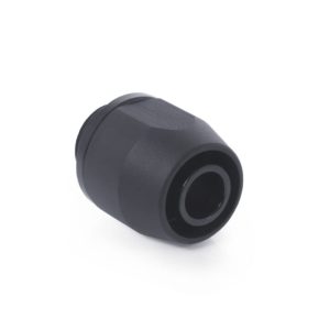 Alphacool HF compression Fitting TPV Metall - 12,7/7,6mm Straight - Black - 6pcs Kit