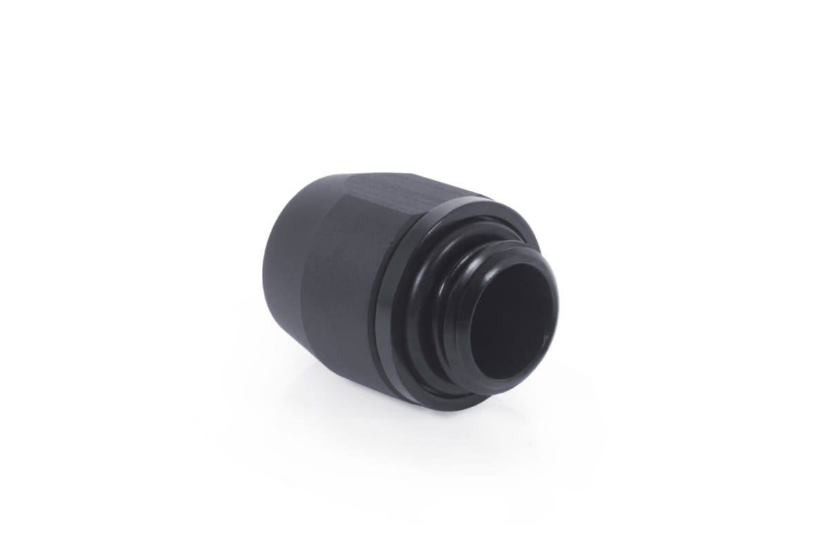 Alphacool HF compression Fitting TPV Metall - 12,7/7,6mm Straight - Black - 6pcs Kit