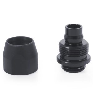 Alphacool HF compression Fitting TPV Metall - 12,7/7,6mm Straight - Black - 6pcs Kit