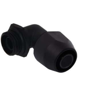 Alphacool HF compression fitting TPV Metall - 90- rotatable 12,7/7,6mm - Black