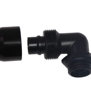 Alphacool HF compression fitting TPV Metall - 90- rotatable 12,7/7,6mm - Black