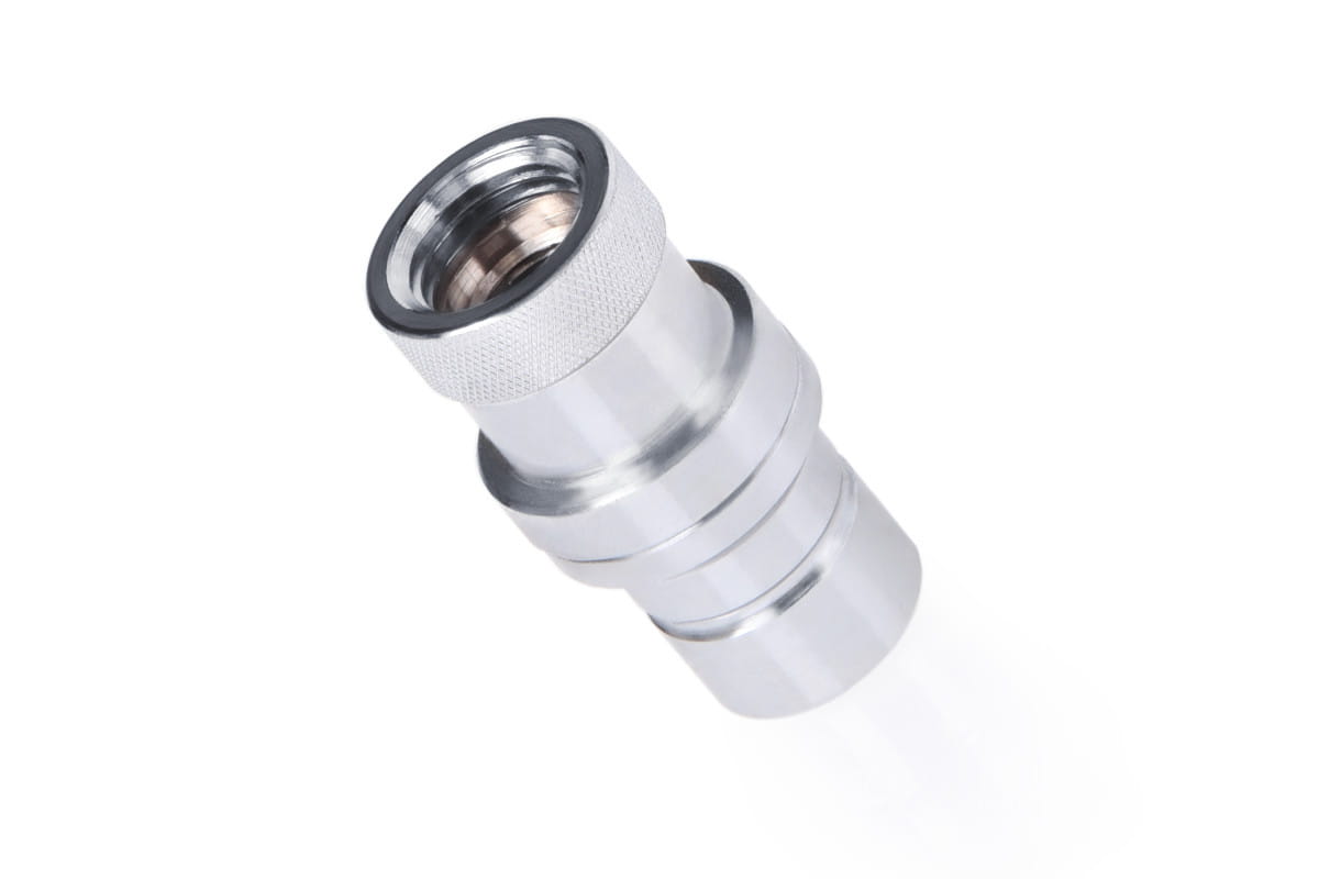 Alphacool Eiszapfen Quick Disconnect - Male Coupling, G1/4 Female - Chrome