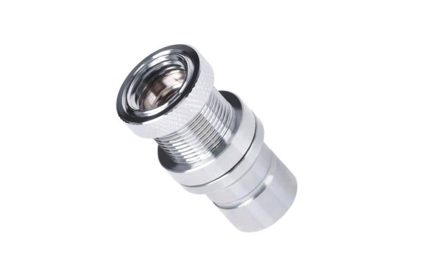 Alphacool Eiszapfen Quick Disconnect – Male Coupling, G1/4 Male Bulkhead – Chrome