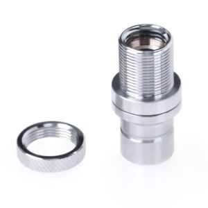 Alphacool Eiszapfen Quick Disconnect - Male Coupling, G1/4 Male Bulkhead - Chrome