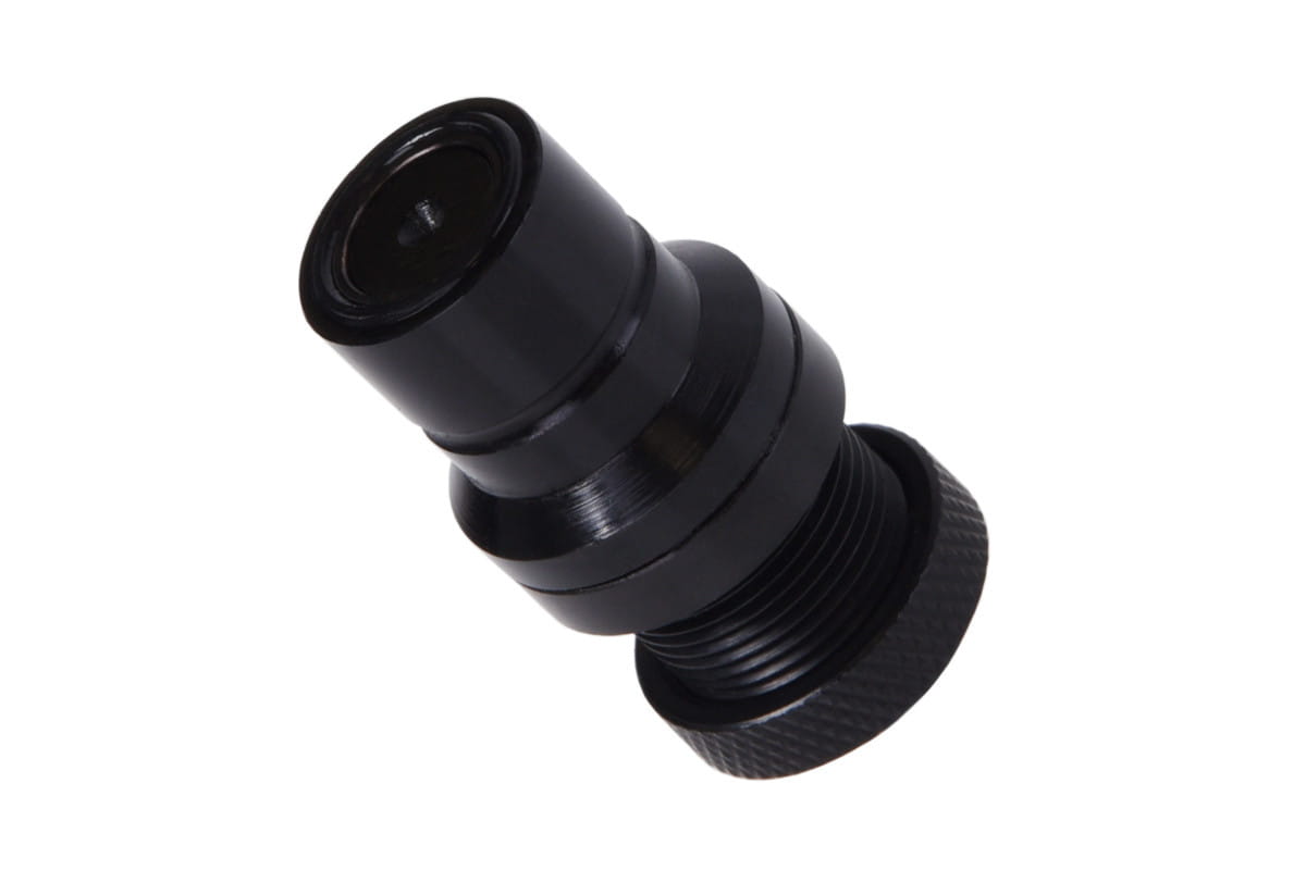 Alphacool Eiszapfen Quick Disconnect - Male Coupling, G1/4 Male Bulkhead - Black