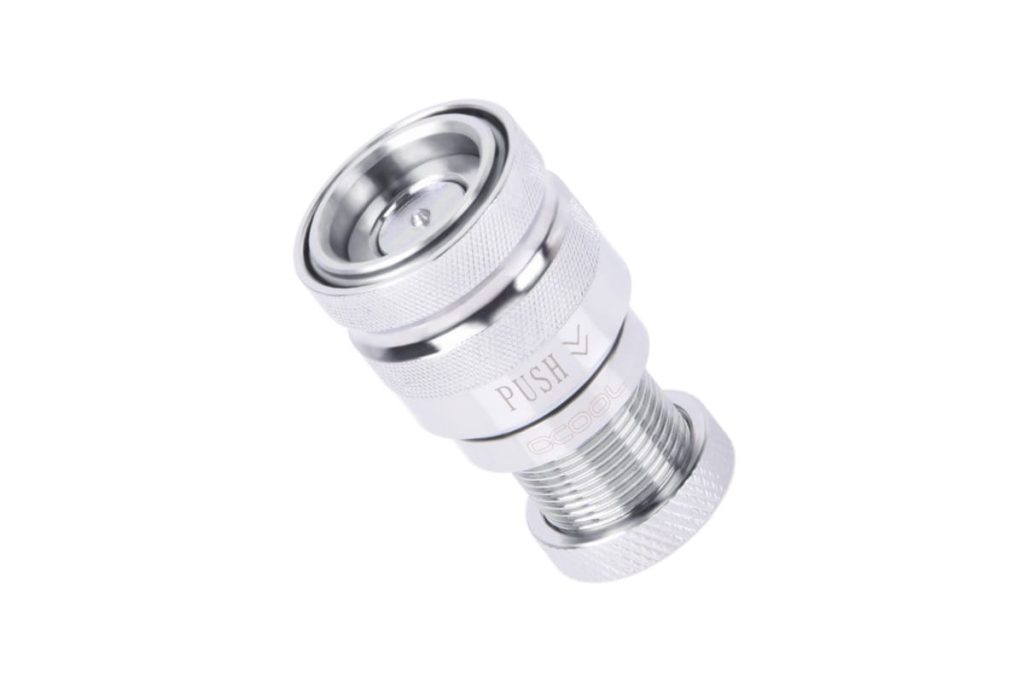 Alphacool Eiszapfen Quick Disconnect - Female Coupling, G1/4 Female Bulkhead - Chrome : image 1