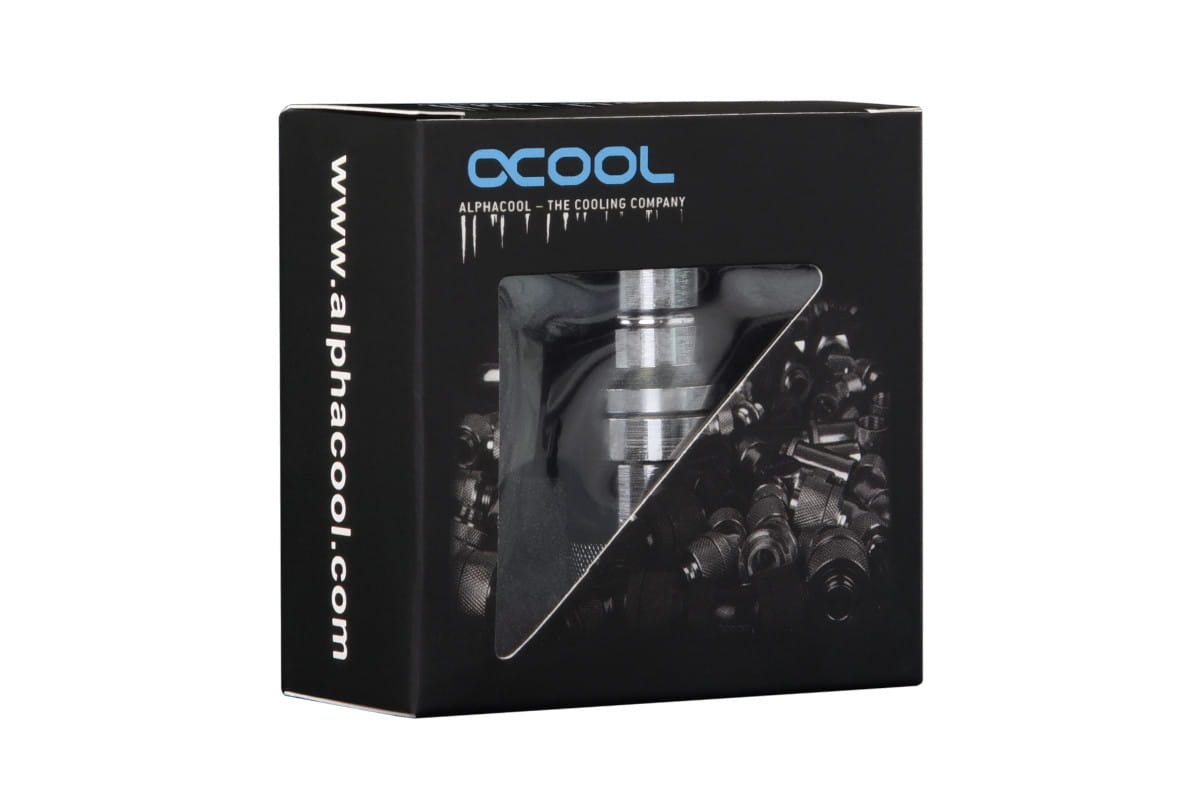 Alphacool Eiszapfen Quick Disconnect - Female Coupling, G1/4 Female Bulkhead - Chrome : image 3
