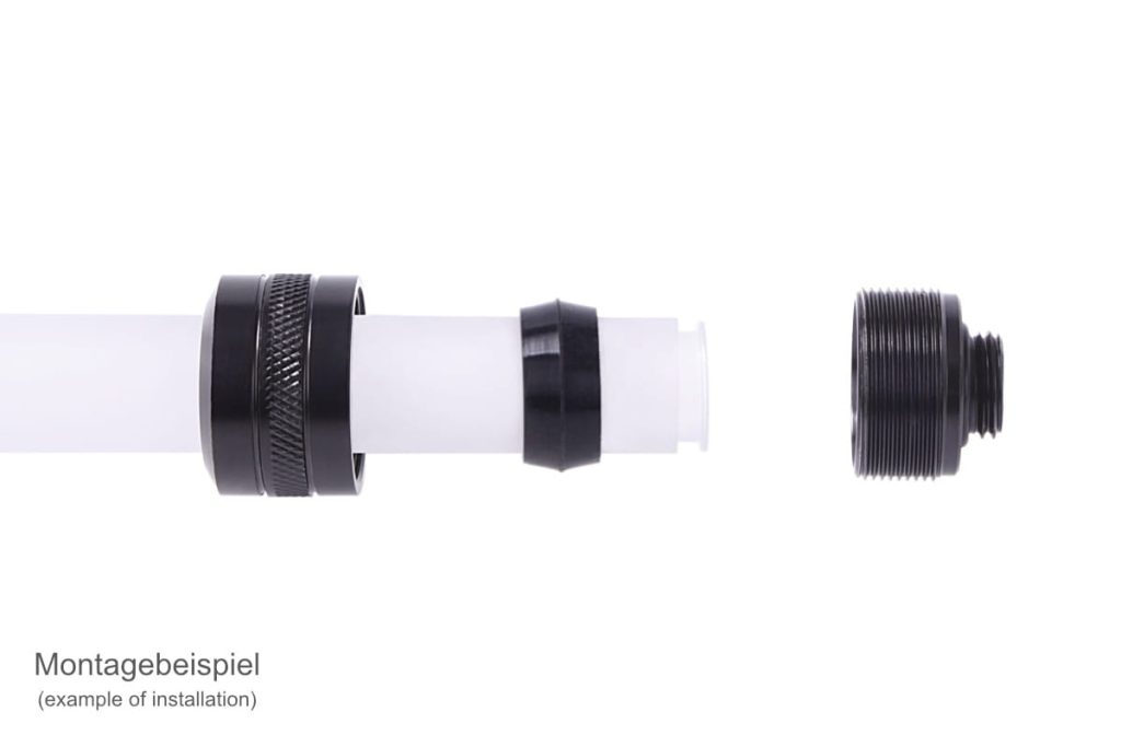 Alphacool Eiszapfen PRO 13mm HardTube Fitting G1/4 - Black : image 3