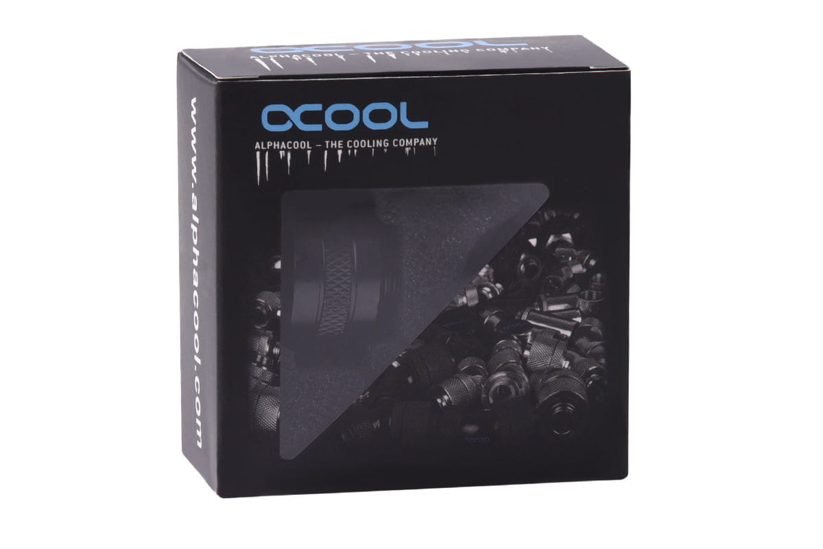 Alphacool Eiszapfen PRO 13mm HardTube Fitting G1/4 - Black : image 4