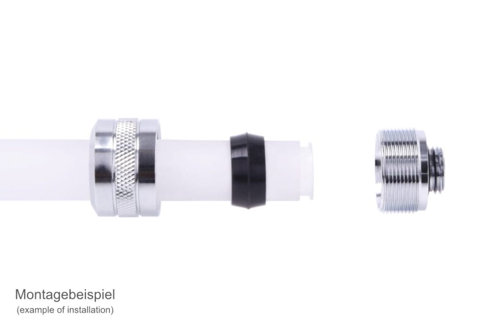 Alphacool Eiszapfen PRO 16mm HardTube Fitting G1/4 - Chrome : image 3