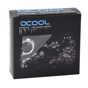 Alphacool Eiszapfen PRO 16mm HardTube Fitting G1/4 - Chrome (6 Pack) : image 5