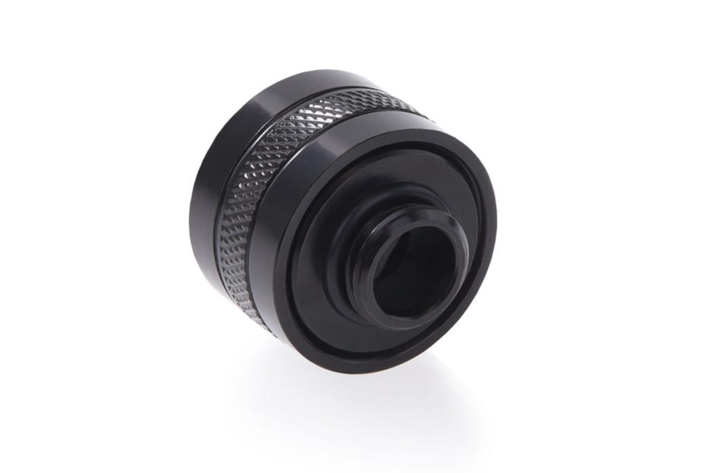 Alphacool Eiszapfen PRO 16mm HardTube Fitting G1/4 - Black (6 Pack) : image 3