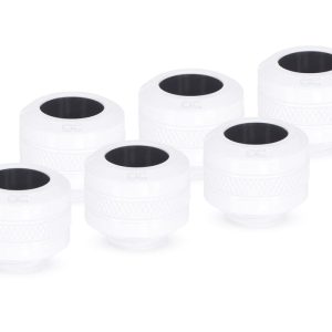 Alphacool Eiszapfen PRO 13mm HardTube fitting G1/4 - white sixpack : image 1