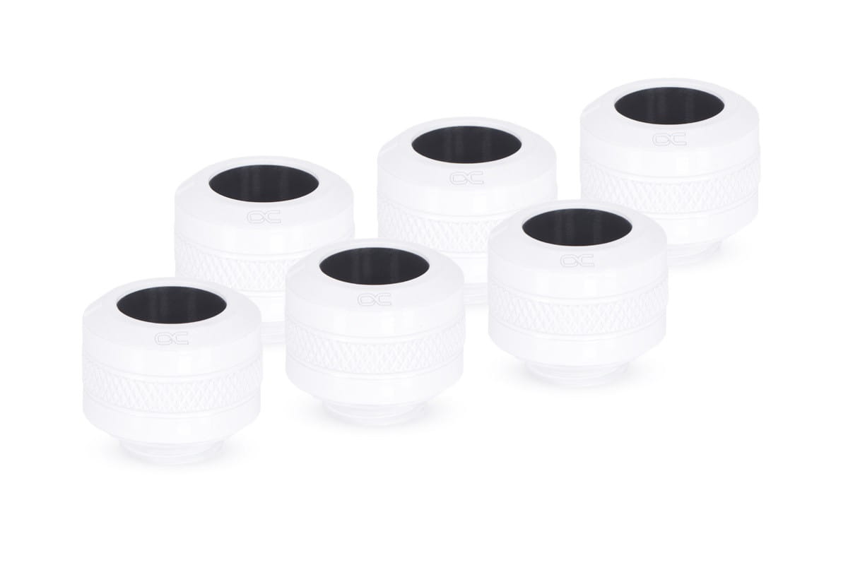 Alphacool Eiszapfen PRO 13mm HardTube fitting G1/4 - white sixpack : image 1