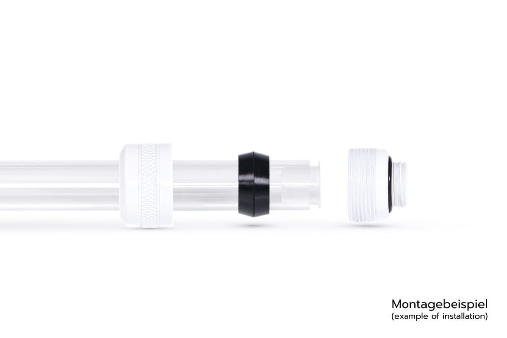 Alphacool Eiszapfen PRO 13mm HardTube fitting G1/4 - white sixpack : image 4