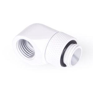 Alphacool Eiszapfen L-connector rotatable G1/4 outer thread to G1/4 inner thread - white : image 2