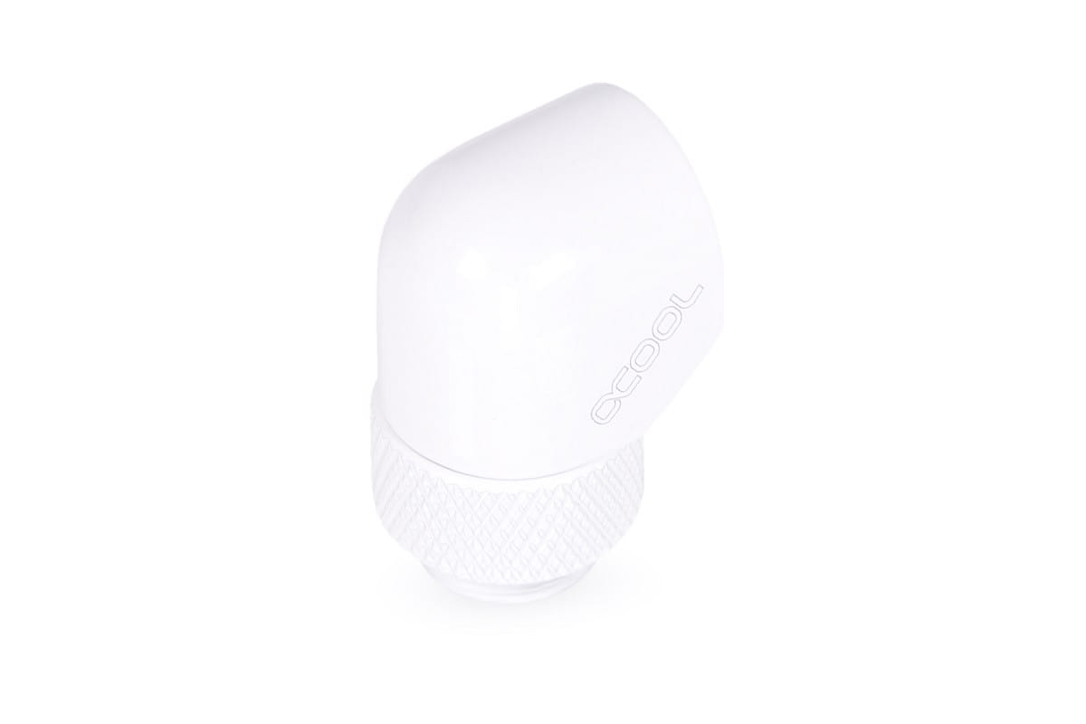 Alphacool Eiszapfen L-connector rotatable G1/4 outer thread to G1/4 inner thread - white : image 3
