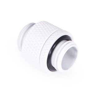 Alphacool Eiszapfen double nippel rotatable G1/4 outer thread to G1/4 outer thread - white
