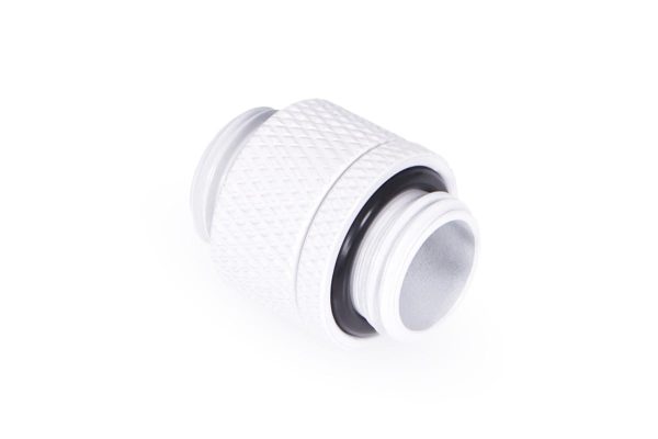Alphacool Eiszapfen double nippel rotatable G1/4 outer thread to G1/4 outer thread – white